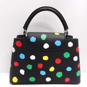 Louis Vuitton white x Yayoi Kusama Painted Dots Top-Handle Bag