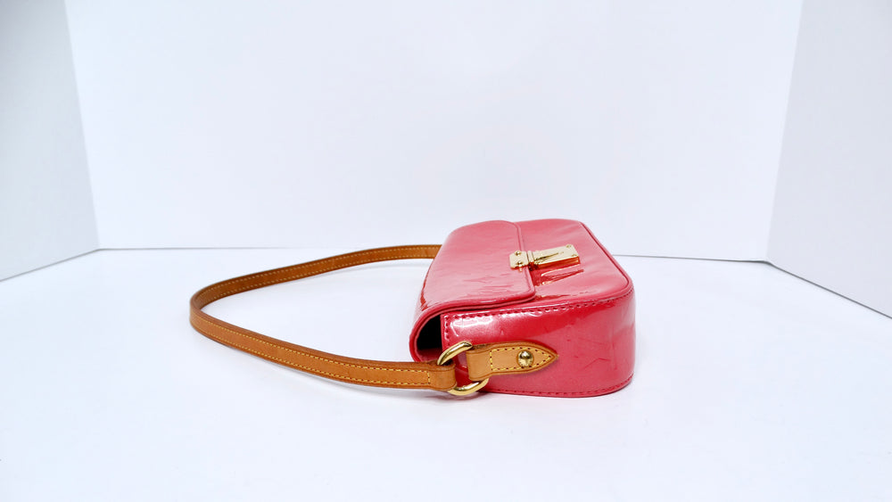 Louis Vuitton by Marc Jacobs Y2K Malibu Street Fuchsia Patent Shoulder Bag