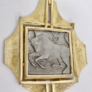 Razza 18K Gold Plated Zodiac Taurus Pendant