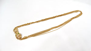 Ciner Gold-Plated 6-Strand Beaded Necklace With Lion Head Motif