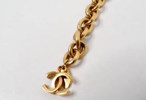 1990s Chanel Interlocking CC Gold Plated Chain Waist Belt