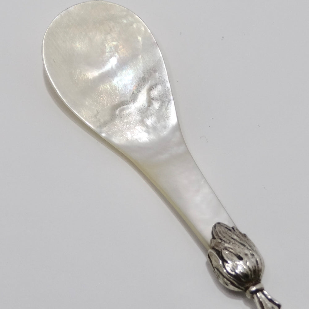 Antique Christoph Widmann 925 Silver Shell Spoon