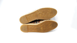 Chanel Tweed Grosgrain Multicolor Interlocking CC Espadrilles