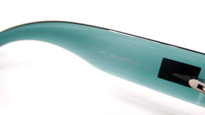 1990s Gucci Blue Tinted Frameless Oversized Shield Sunglasses
