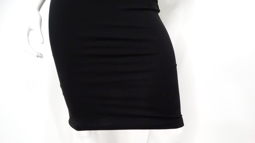 Tom Ford Black Wrap Detail Sleeveless Midi Dress