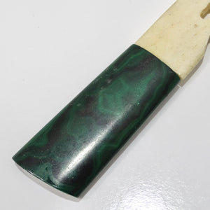 Antique Malachite Ivory Letter Opener