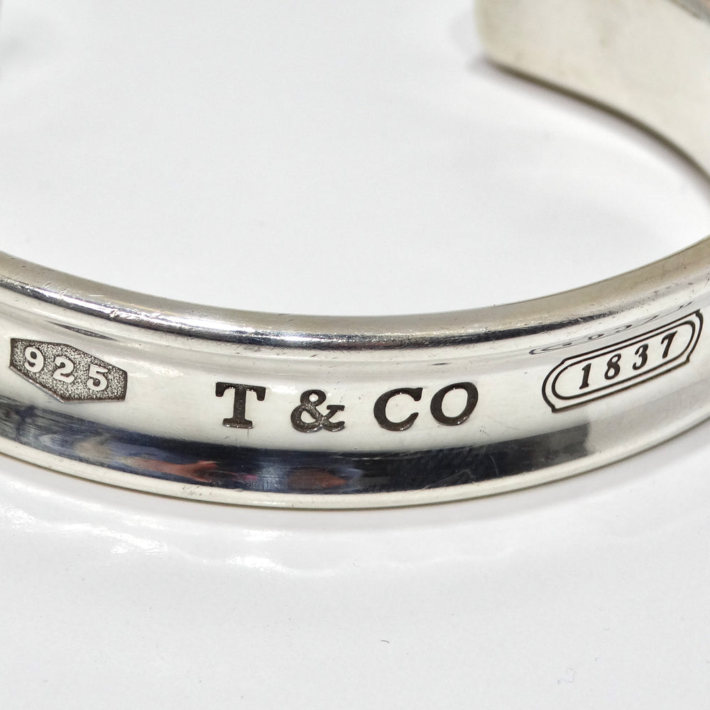 Tiffany & Co 1997 Silver 1925 Engraved Cuff Bracelet