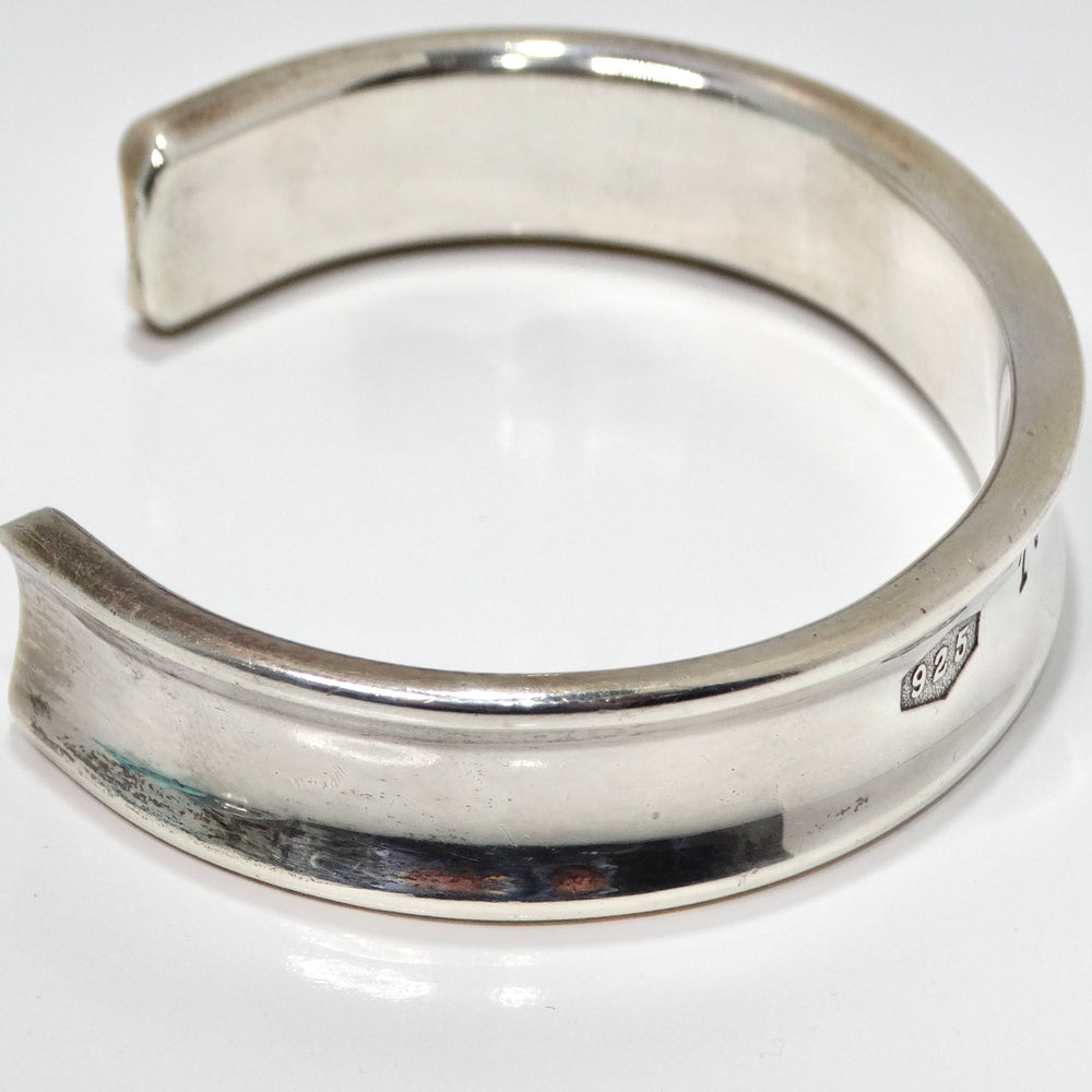 Tiffany & Co 1997 Silver 1925 Engraved Cuff Bracelet