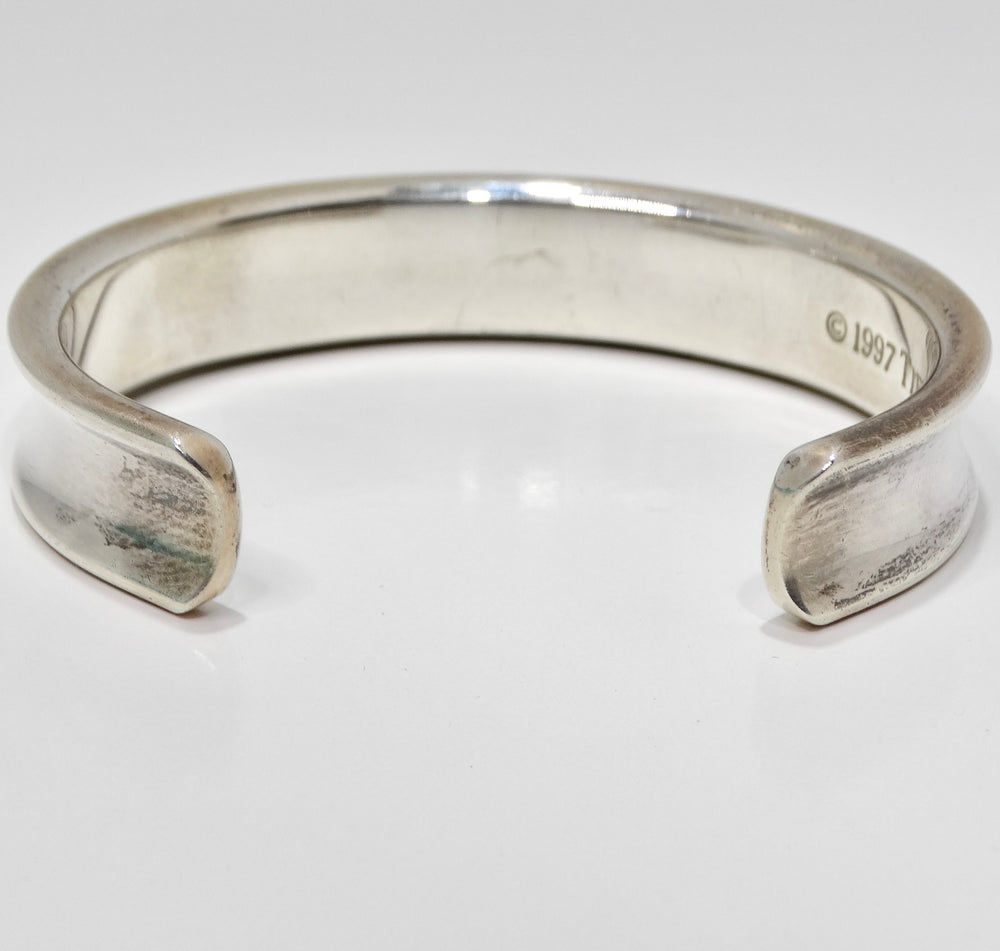 Tiffany & Co 1997 Silver 1925 Engraved Cuff Bracelet