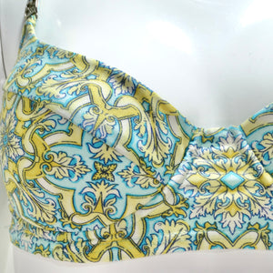 1980s Escape Blue and Yellow Bikini