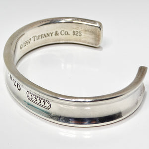 Tiffany & Co 1997 Silver 1925 Engraved Cuff Bracelet