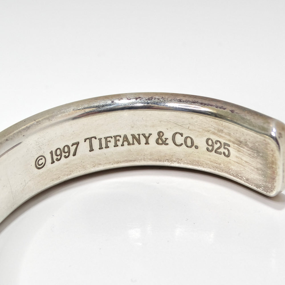 Tiffany & Co 1997 Silver 1925 Engraved Cuff Bracelet