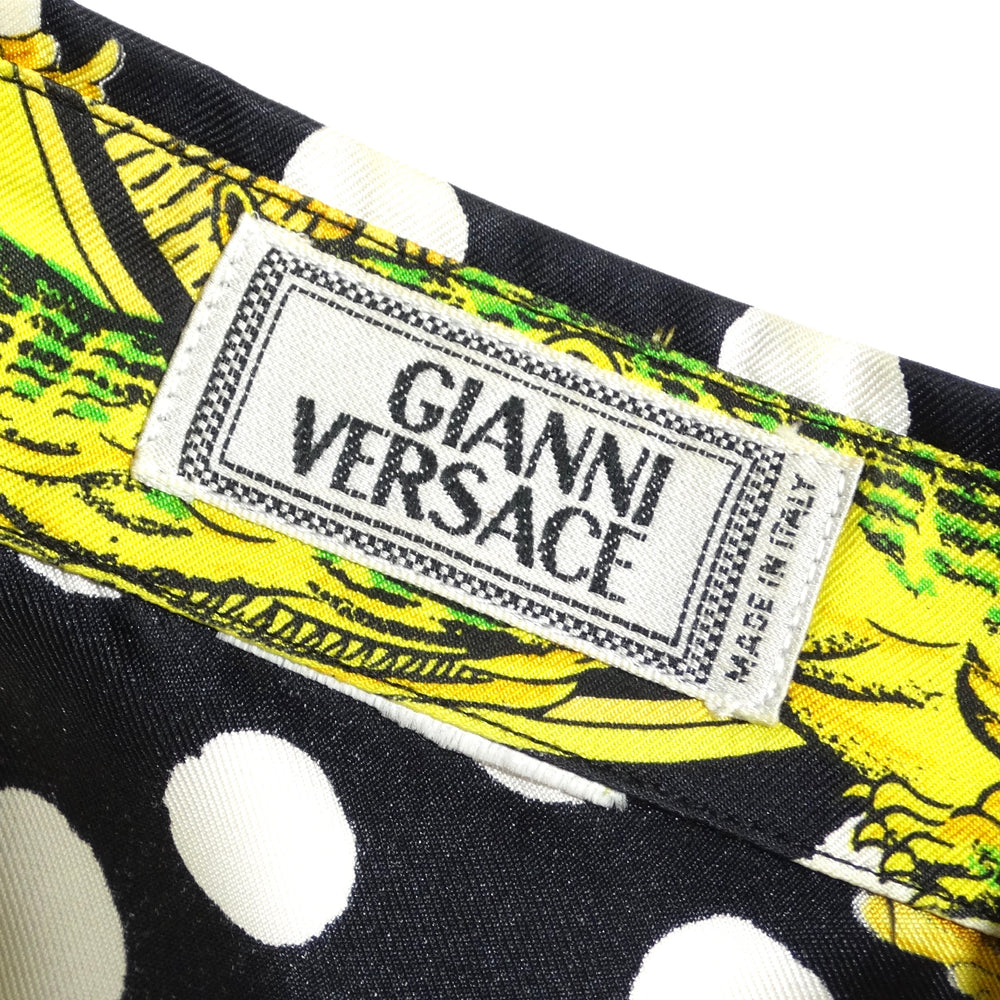Gianni Versace 1990s Miami Collection Silk Printed Shirt