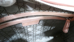 Christian Dior Light Pink Patent Cannage Large Lady Dior Handbag
