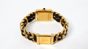 Chanel 1987 Premiere 20mm Rock Quartz & Gold-Plated Chain Wrist Watch