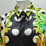 Gianni Versace 1990s Miami Collection Silk Printed Shirt