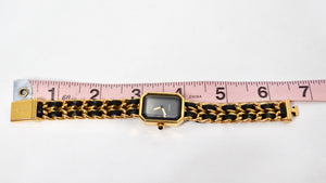 Chanel 1987 Premiere 20mm Rock Quartz & Gold-Plated Chain Wrist Watch