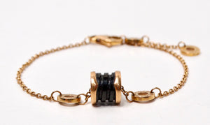 Bulgari B.Zero1 18k Gold & Black Ceramic Bracelet