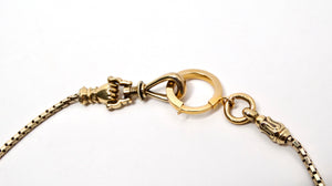 18k Gold Fist Pocket Watch Chain