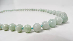 Natural Aquamarine Beaded Strand Necklace