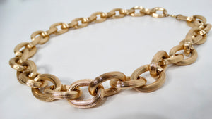 14k Rose Gold-Tone Chunky Chain Link Necklace