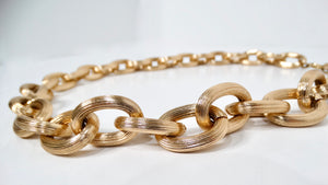 14k Rose Gold-Tone Chunky Chain Link Necklace