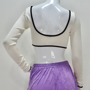 Chanel SS21 Silk Bustier Crop Top