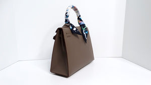 Hermes 2023 Kelly Gray Epsom Sellier 25 With Palladium Hardware