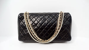 Chanel 2009 Westminster Black Quilted Lambskin Single Flap Bag