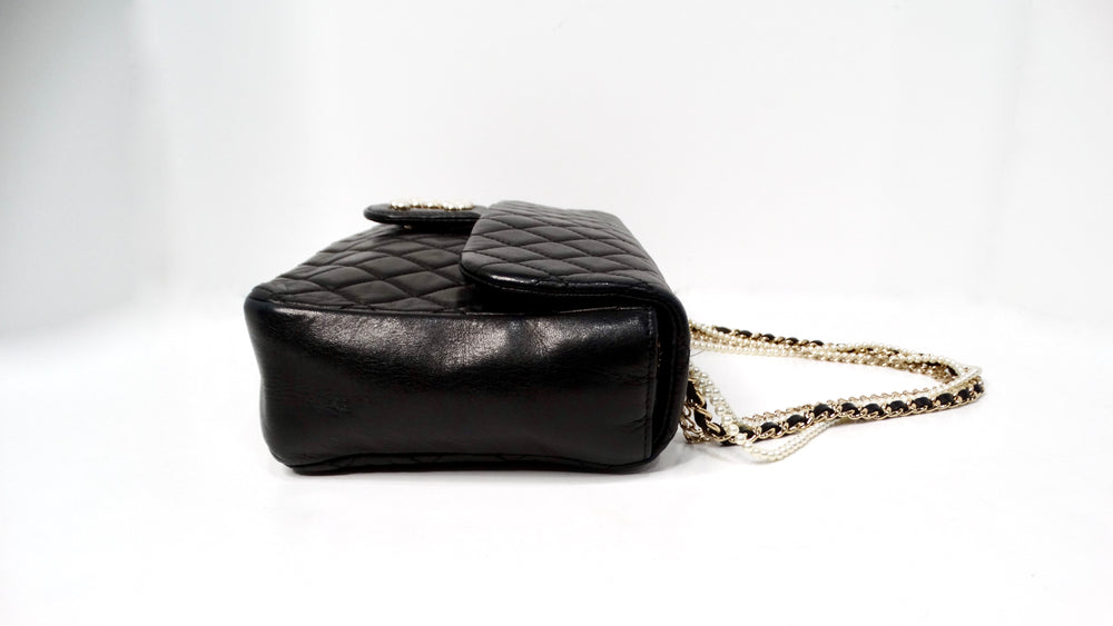 Chanel 2009 Westminster Black Quilted Lambskin Single Flap Bag