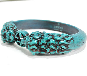 Gucci GG Tiger Head Cinnabar Bracelet