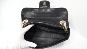 Chanel 2009 Westminster Black Quilted Lambskin Single Flap Bag