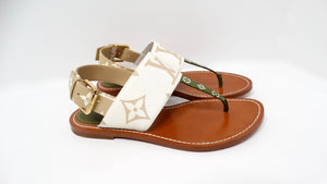 Louis Vuitton Giant Monogram Canvas Strap Sandals