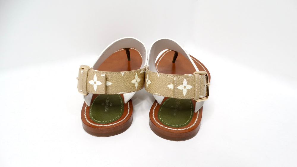 Louis Vuitton Giant Monogram Canvas Strap Sandals