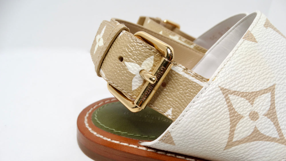 Louis Vuitton Giant Monogram Canvas Strap Sandals