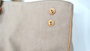 Louis Vuitton Denim Articles De Voyage GM Beige Tote Bag