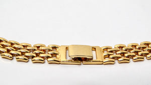 Bulgari Inspired 18k Gold Plated Link Necklace With Rhinestone Detailing