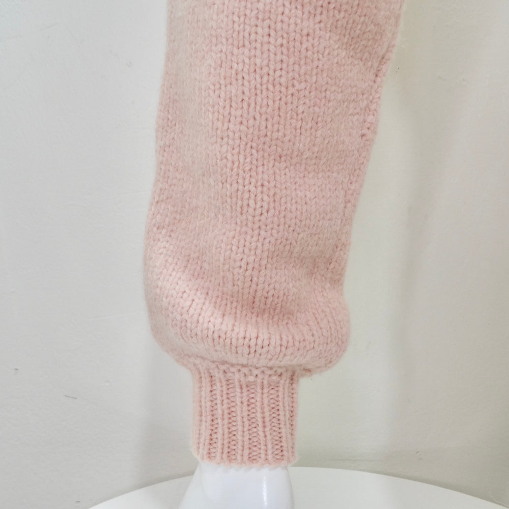 Chanel Pre Fall 2021 Pink Alpaca Knit Jogger Sweatpants