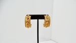 Chanel Inspired Gold-Tone Braided Chain Detailed Clip-On Hoop Earrings