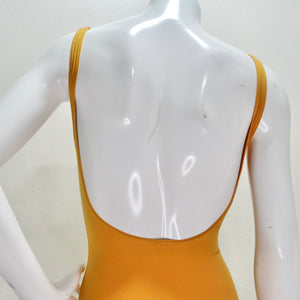 Hermes Logo Orange One Piece Swimsuit