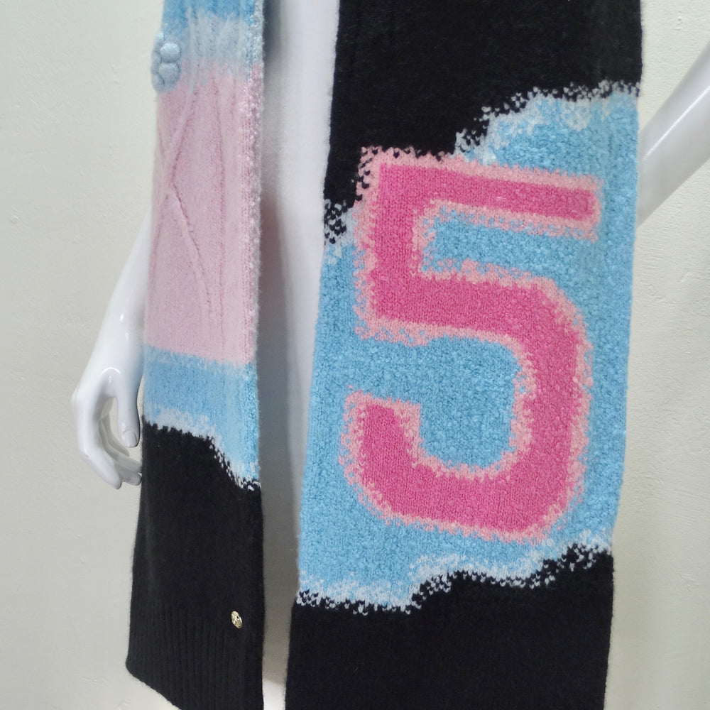Chanel SS 2023 No 5 Cashmere Knit Scarf
