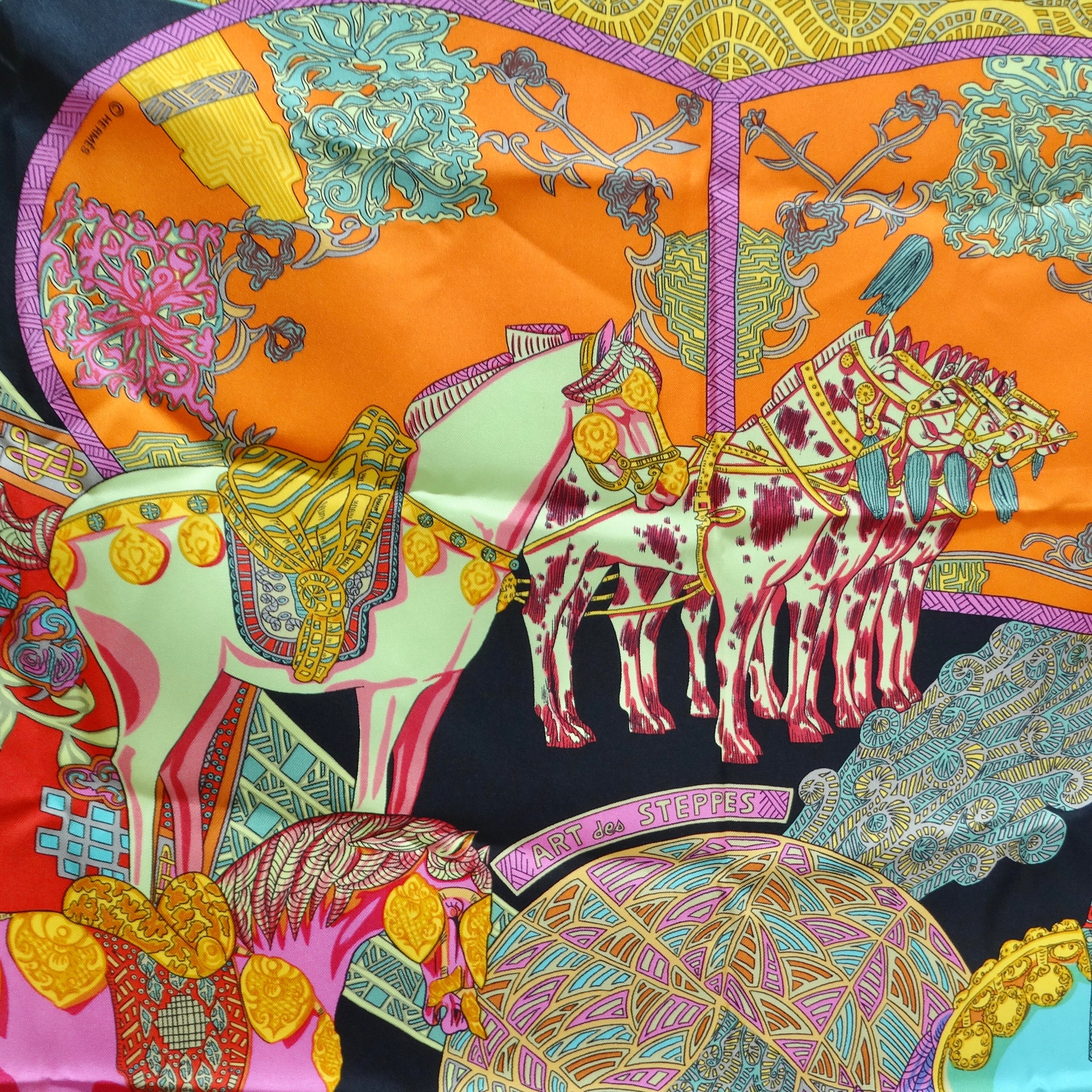 Hermes Art Des Steppes Silk Scarf – Vintage by Misty