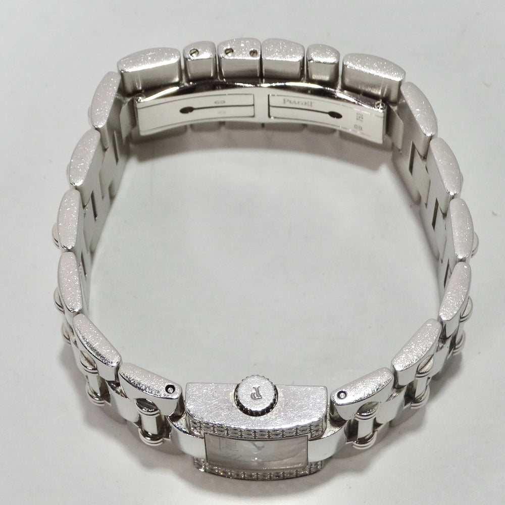 Piaget Square Dancer with Diamond Bezel White Gold Watch