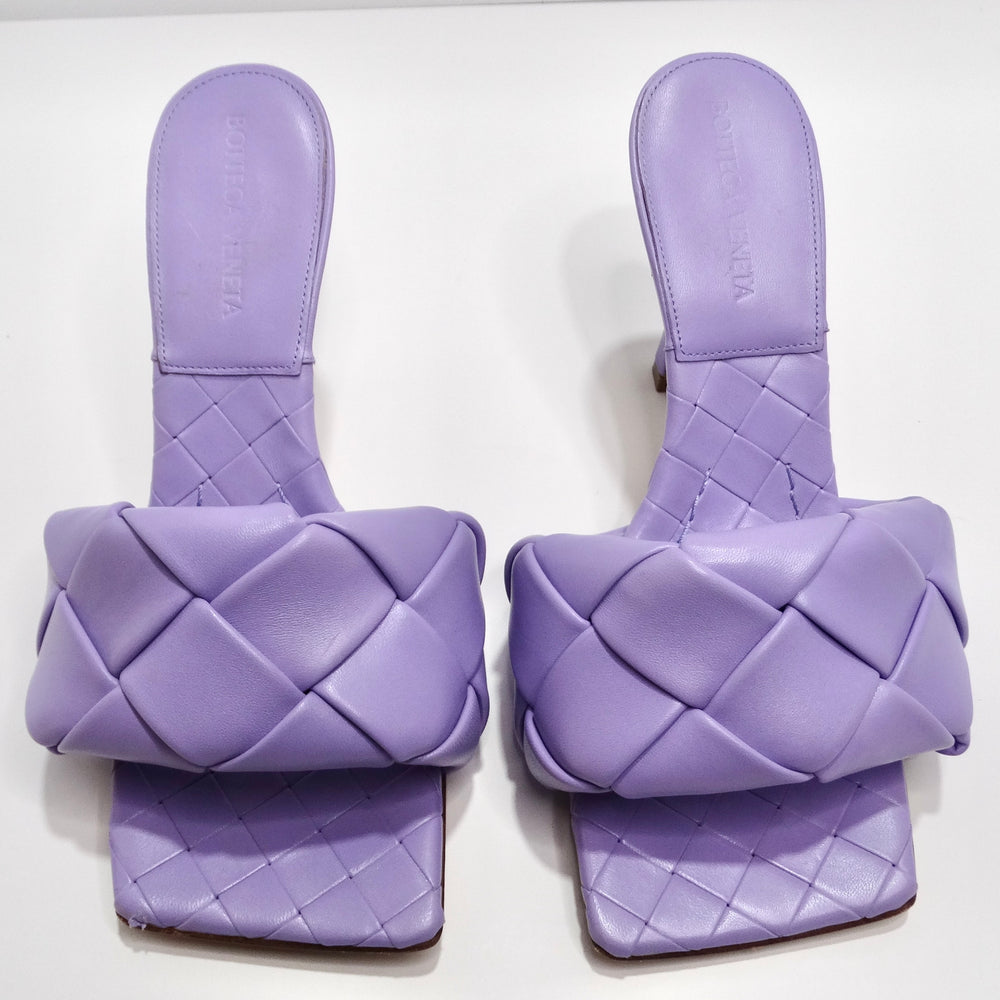 Bottega Veneta Purple Lido Sandals