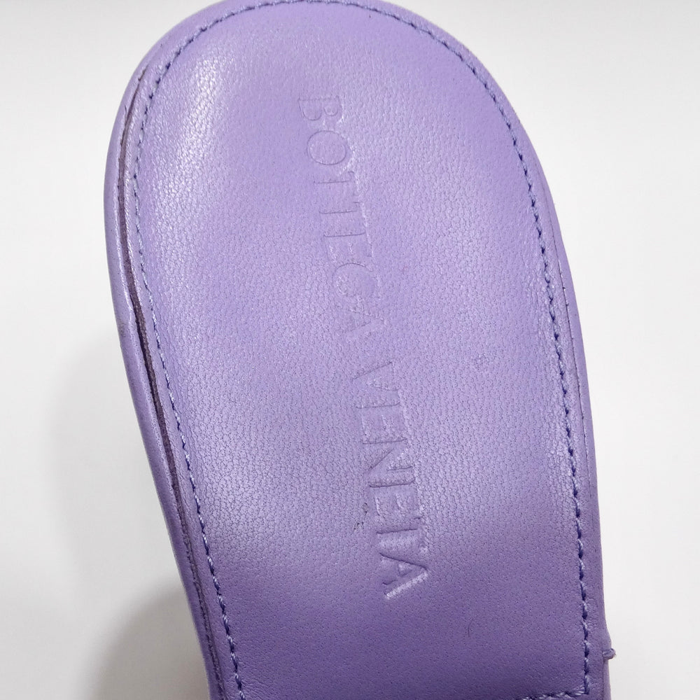 Bottega Veneta Purple Lido Sandals