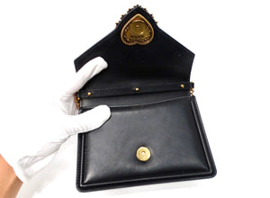 Dolce & Gabbana Small Black Calfskin Devotion Top Handle Bag