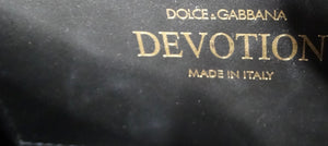 Dolce & Gabbana Small Black Calfskin Devotion Top Handle Bag