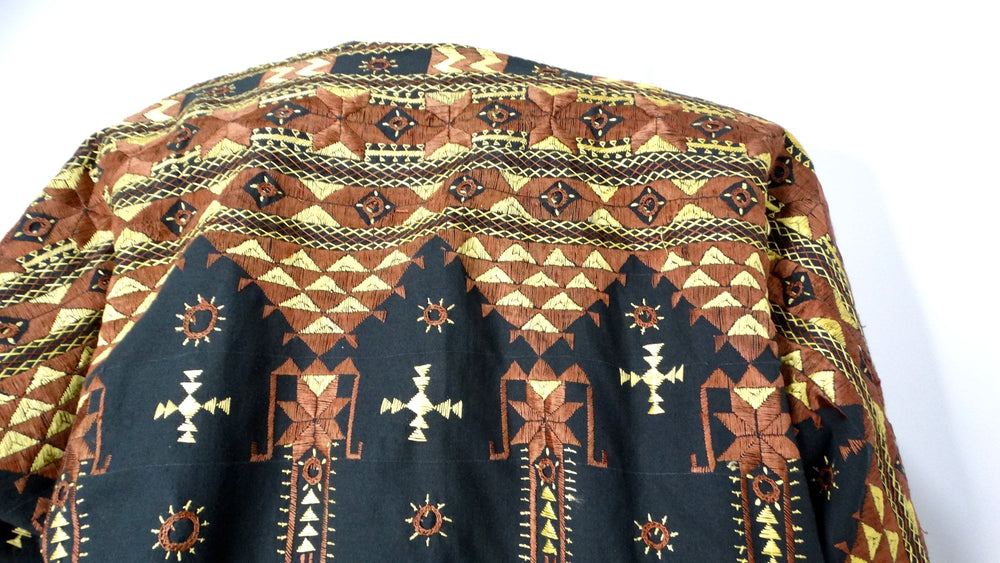 1990s Handmade Guatemalan Artisan Reversible Printed Jacket