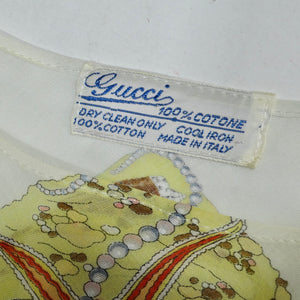 Gucci 1960s V. Accornero Aquatic Print Poncho
