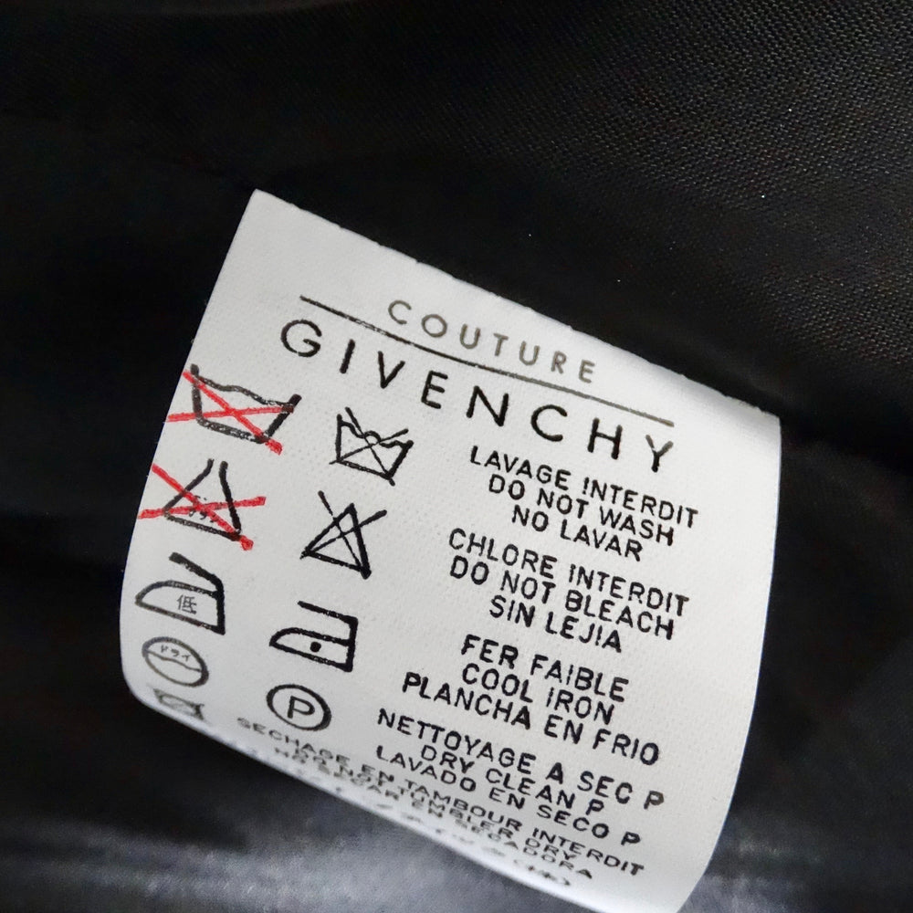 Givenchy 1980s Black Fringe Vest